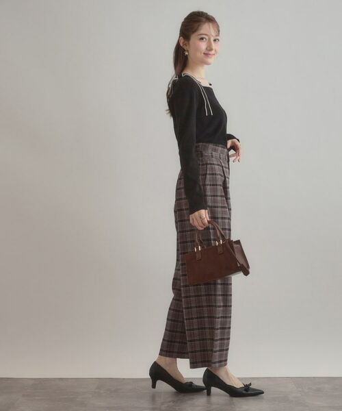 Couture Brooch / クチュールブローチ ニット・セーター | 【着映え・フェミニン・高見え】配色リボン総針ニットトップス | 詳細11