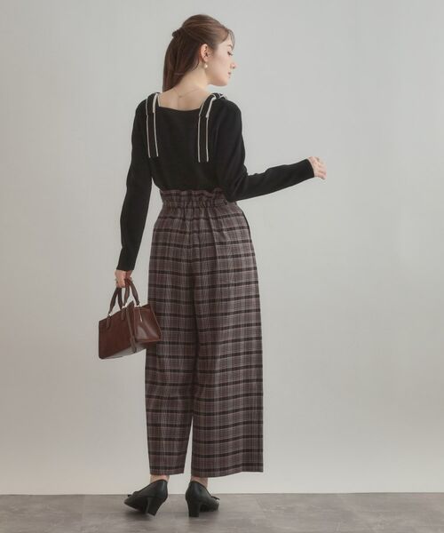 Couture Brooch / クチュールブローチ ニット・セーター | 【着映え・フェミニン・高見え】配色リボン総針ニットトップス | 詳細12