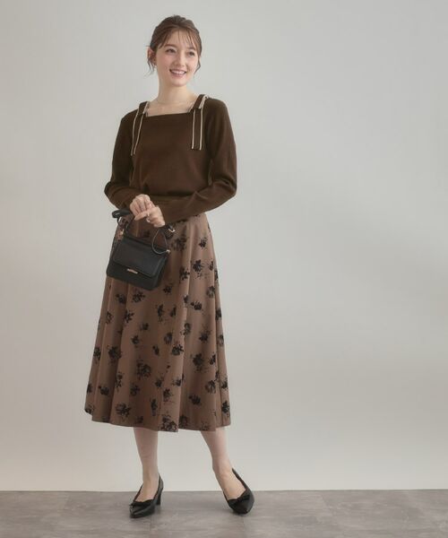 Couture Brooch / クチュールブローチ ニット・セーター | 【着映え・フェミニン・高見え】配色リボン総針ニットトップス | 詳細25