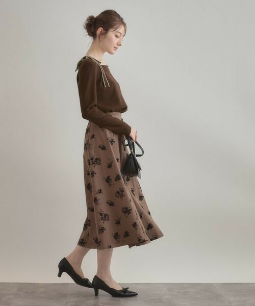 Couture Brooch / クチュールブローチ ニット・セーター | 【着映え・フェミニン・高見え】配色リボン総針ニットトップス | 詳細26