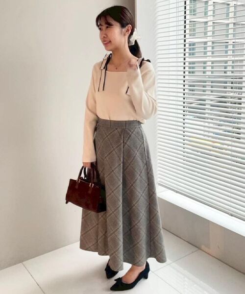 Couture Brooch / クチュールブローチ ニット・セーター | 【着映え・フェミニン・高見え】配色リボン総針ニットトップス | 詳細8