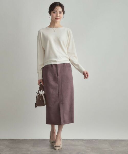 Couture Brooch / クチュールブローチ ニット・セーター | 【大人上品・通勤・前後2WAY】バックパール調ドルマンニット | 詳細1