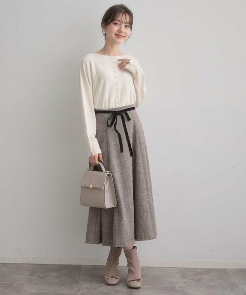 Couture Brooch / クチュールブローチ ニット・セーター | 【大人上品・通勤・前後2WAY】バックパール調ドルマンニット | 詳細10