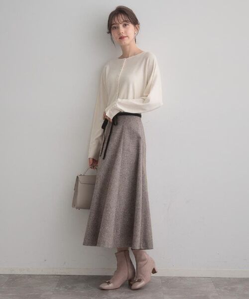 Couture Brooch / クチュールブローチ ニット・セーター | 【大人上品・通勤・前後2WAY】バックパール調ドルマンニット | 詳細11