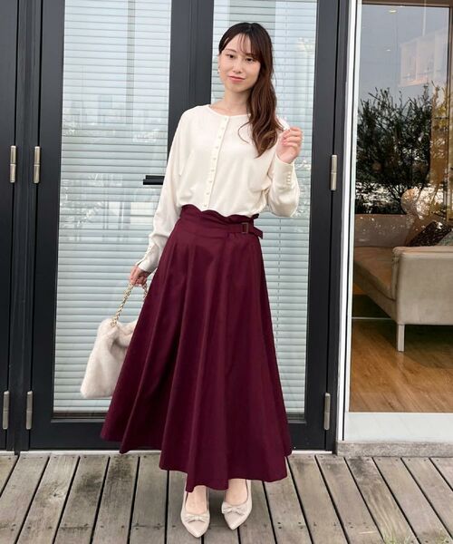 Couture Brooch / クチュールブローチ ニット・セーター | 【大人上品・通勤・前後2WAY】バックパール調ドルマンニット | 詳細14