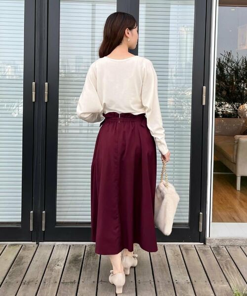 Couture Brooch / クチュールブローチ ニット・セーター | 【大人上品・通勤・前後2WAY】バックパール調ドルマンニット | 詳細16