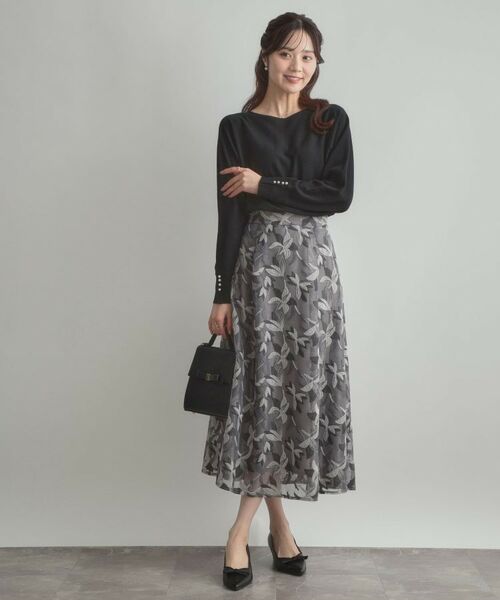 Couture Brooch / クチュールブローチ ニット・セーター | 【大人上品・通勤・前後2WAY】バックパール調ドルマンニット | 詳細18