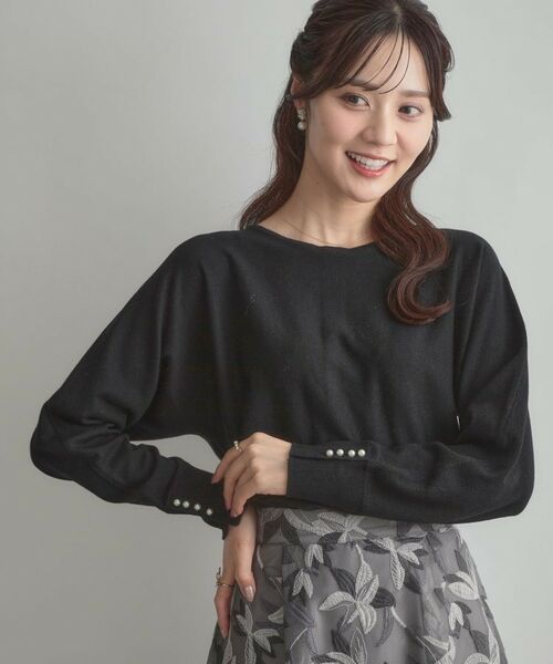 Couture Brooch / クチュールブローチ ニット・セーター | 【大人上品・通勤・前後2WAY】バックパール調ドルマンニット | 詳細21