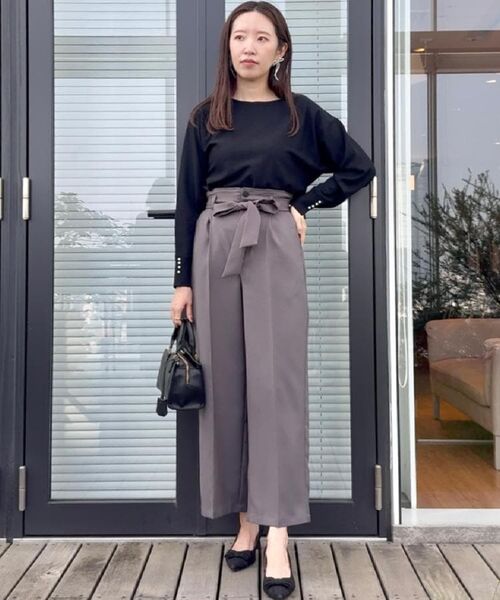 Couture Brooch / クチュールブローチ ニット・セーター | 【大人上品・通勤・前後2WAY】バックパール調ドルマンニット | 詳細26