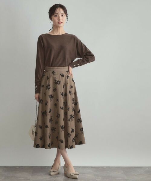 Couture Brooch / クチュールブローチ ニット・セーター | 【大人上品・通勤・前後2WAY】バックパール調ドルマンニット | 詳細30