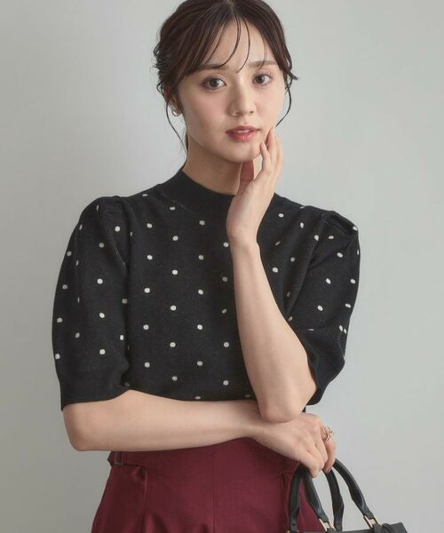 Couture Brooch / クチュールブローチ ニット・セーター | 半袖ドットJQニット | 詳細10
