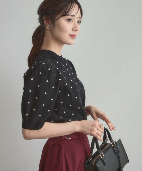 Couture Brooch / クチュールブローチ ニット・セーター | 半袖ドットJQニット | 詳細11