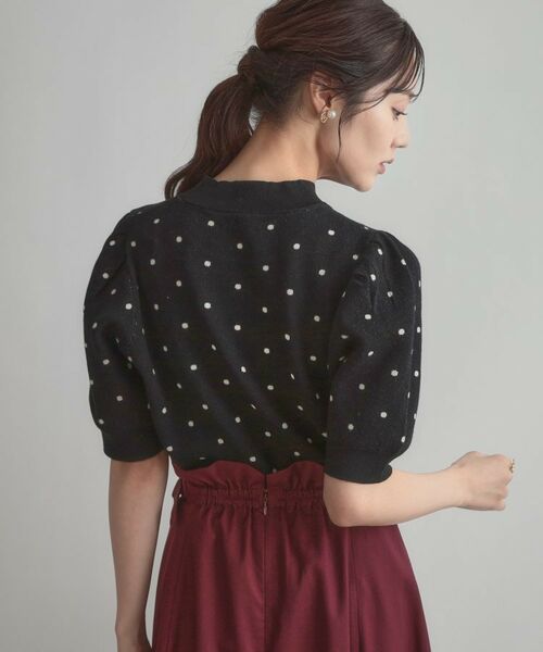 Couture Brooch / クチュールブローチ ニット・セーター | 半袖ドットJQニット | 詳細12