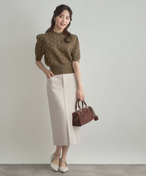 Couture Brooch / クチュールブローチ ニット・セーター | 半袖ドットJQニット | 詳細13