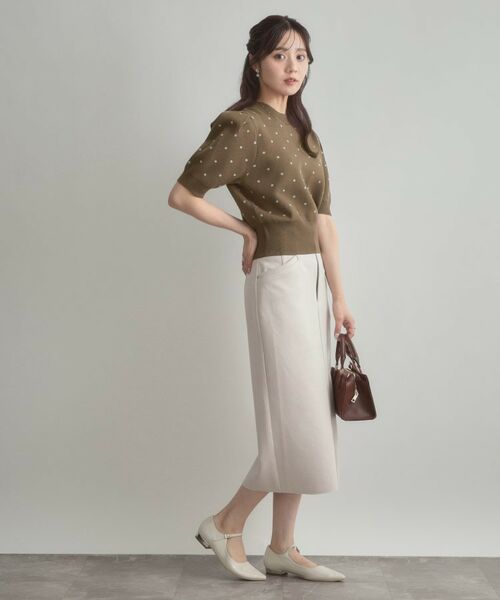 Couture Brooch / クチュールブローチ ニット・セーター | 半袖ドットJQニット | 詳細14