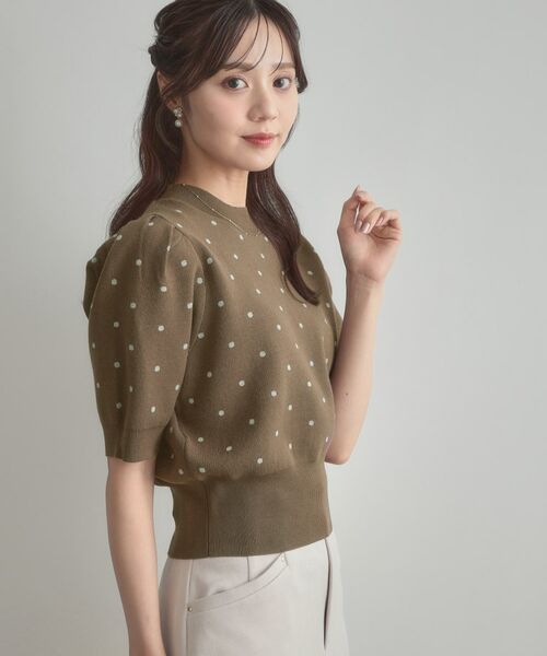 Couture Brooch / クチュールブローチ ニット・セーター | 半袖ドットJQニット | 詳細17