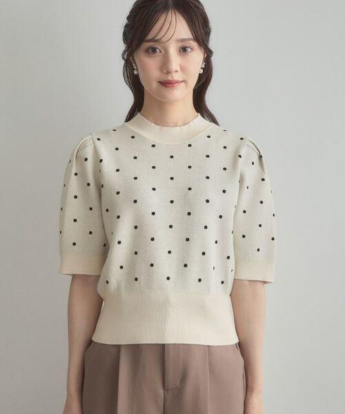 Couture Brooch / クチュールブローチ ニット・セーター | 半袖ドットJQニット | 詳細22