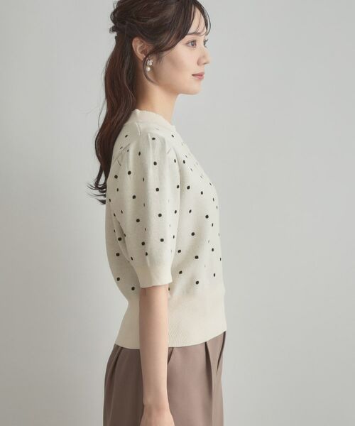Couture Brooch / クチュールブローチ ニット・セーター | 半袖ドットJQニット | 詳細23