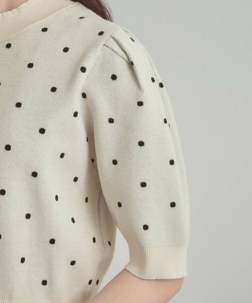 Couture Brooch / クチュールブローチ ニット・セーター | 半袖ドットJQニット | 詳細26