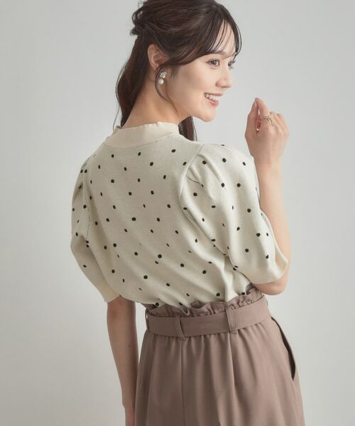 Couture Brooch / クチュールブローチ ニット・セーター | 半袖ドットJQニット | 詳細6