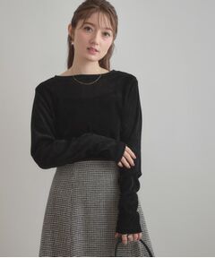 Couture Brooch / クチュールブローチ カットソー | シアーベロアTシャツ