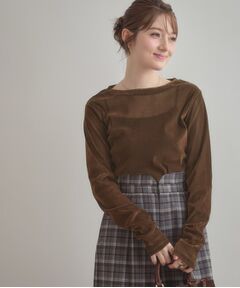 Couture Brooch / クチュールブローチ カットソー | シアーベロアTシャツ