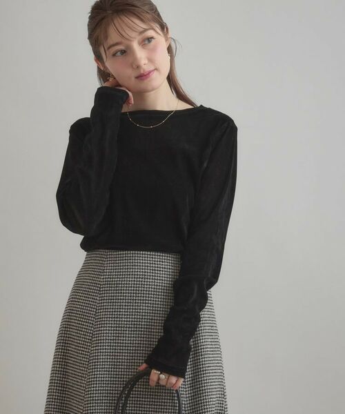 Couture Brooch / クチュールブローチ カットソー | シアーベロアTシャツ | 詳細10