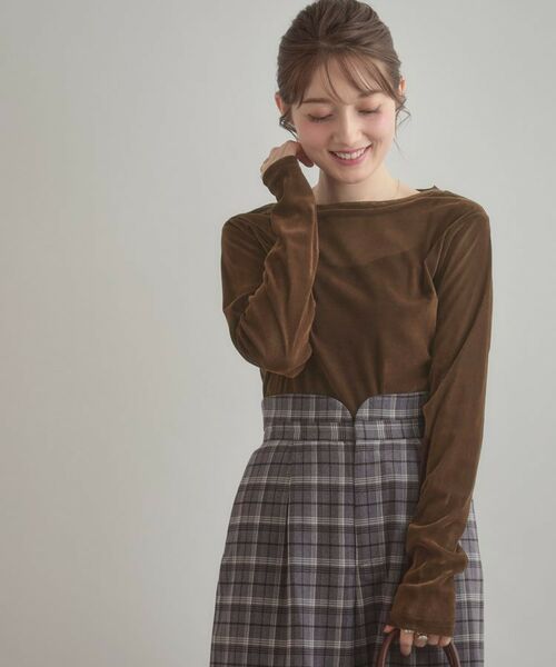 Couture Brooch / クチュールブローチ カットソー | シアーベロアTシャツ | 詳細15