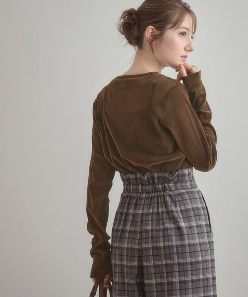 Couture Brooch / クチュールブローチ カットソー | シアーベロアTシャツ | 詳細16