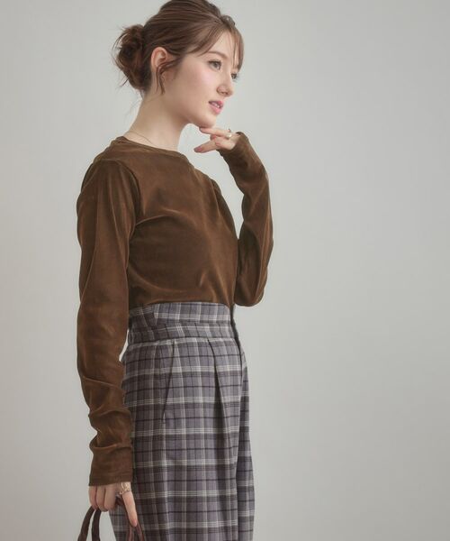 Couture Brooch / クチュールブローチ カットソー | シアーベロアTシャツ | 詳細17