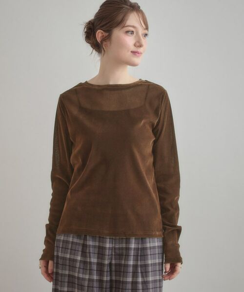 Couture Brooch / クチュールブローチ カットソー | シアーベロアTシャツ | 詳細22