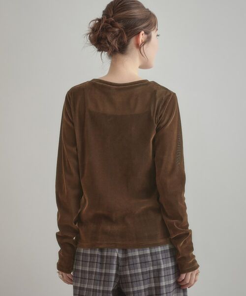 Couture Brooch / クチュールブローチ カットソー | シアーベロアTシャツ | 詳細24