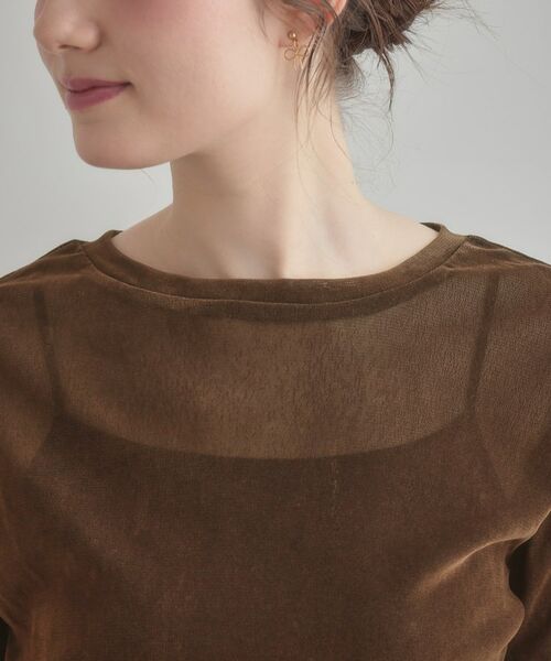 Couture Brooch / クチュールブローチ カットソー | シアーベロアTシャツ | 詳細25