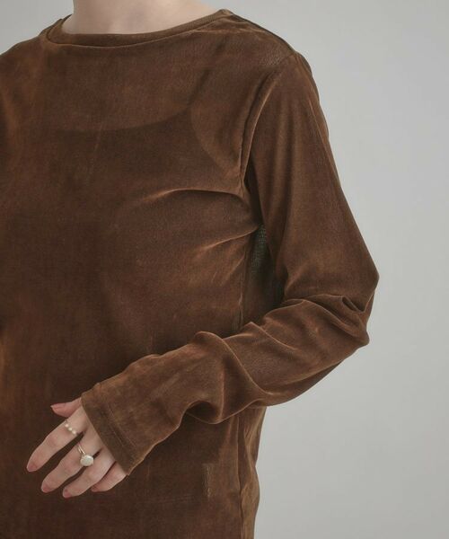 Couture Brooch / クチュールブローチ カットソー | シアーベロアTシャツ | 詳細26