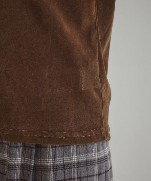 Couture Brooch / クチュールブローチ カットソー | シアーベロアTシャツ | 詳細27