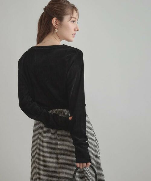 Couture Brooch / クチュールブローチ カットソー | シアーベロアTシャツ | 詳細8