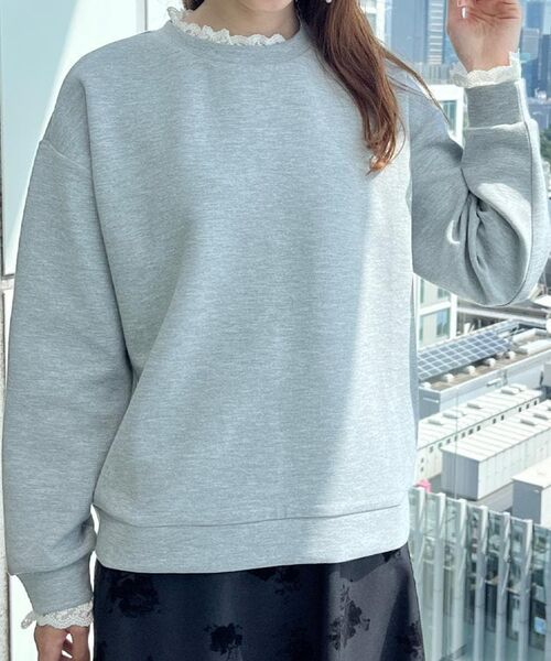 Couture Brooch / クチュールブローチ カットソー | 【大人可愛い・きれいめ】フリルデザインダンボールプルオーバー | 詳細10