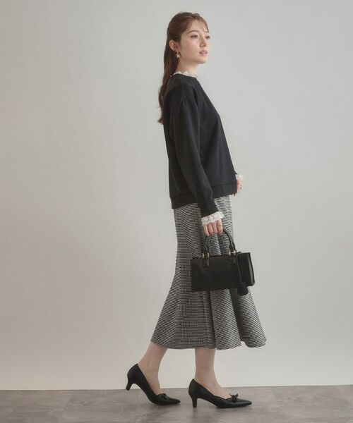 Couture Brooch / クチュールブローチ カットソー | 【大人可愛い・きれいめ】フリルデザインダンボールプルオーバー | 詳細12