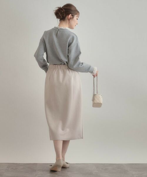 Couture Brooch / クチュールブローチ カットソー | 【大人可愛い・きれいめ】フリルデザインダンボールプルオーバー | 詳細3