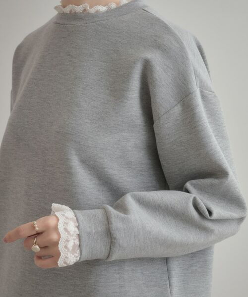 Couture Brooch / クチュールブローチ カットソー | 【大人可愛い・きれいめ】フリルデザインダンボールプルオーバー | 詳細30