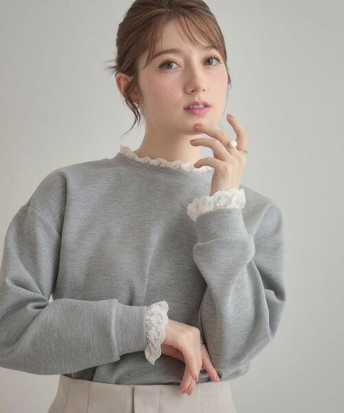 Couture Brooch / クチュールブローチ カットソー | 【大人可愛い・きれいめ】フリルデザインダンボールプルオーバー | 詳細5