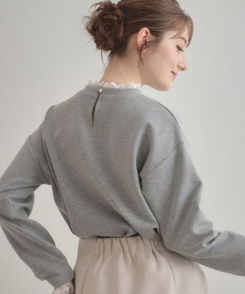 Couture Brooch / クチュールブローチ カットソー | 【大人可愛い・きれいめ】フリルデザインダンボールプルオーバー | 詳細6