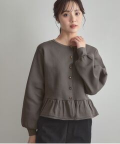 Couture Brooch / クチュールブローチ カーディガン・ボレロ | 2WAYペプラムカーディガン