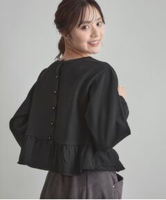 Couture Brooch / クチュールブローチ カーディガン・ボレロ | 2WAYペプラムカーディガン