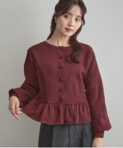 Couture Brooch / クチュールブローチ カーディガン・ボレロ | 2WAYペプラムカーディガン