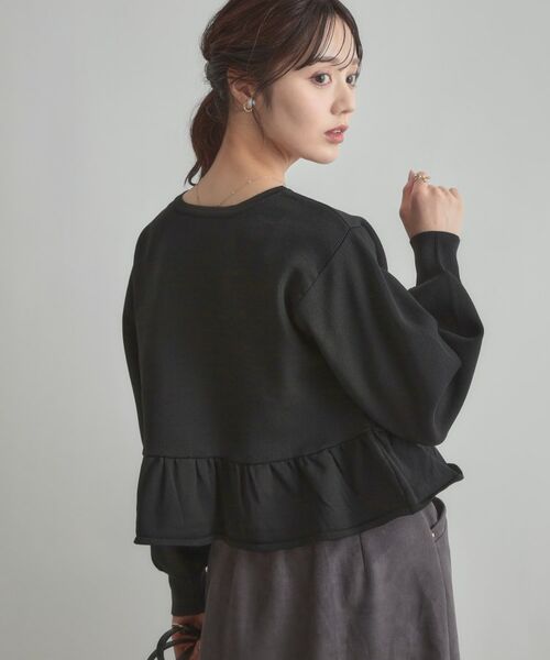 Couture Brooch / クチュールブローチ カーディガン・ボレロ | 2WAYペプラムカーディガン | 詳細12