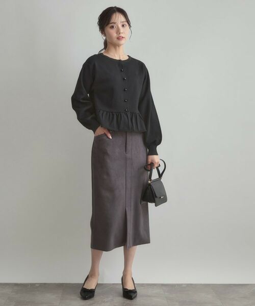 Couture Brooch / クチュールブローチ カーディガン・ボレロ | 2WAYペプラムカーディガン | 詳細15