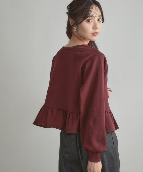 Couture Brooch / クチュールブローチ カーディガン・ボレロ | 2WAYペプラムカーディガン | 詳細21