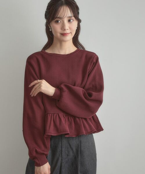 Couture Brooch / クチュールブローチ カーディガン・ボレロ | 2WAYペプラムカーディガン | 詳細22