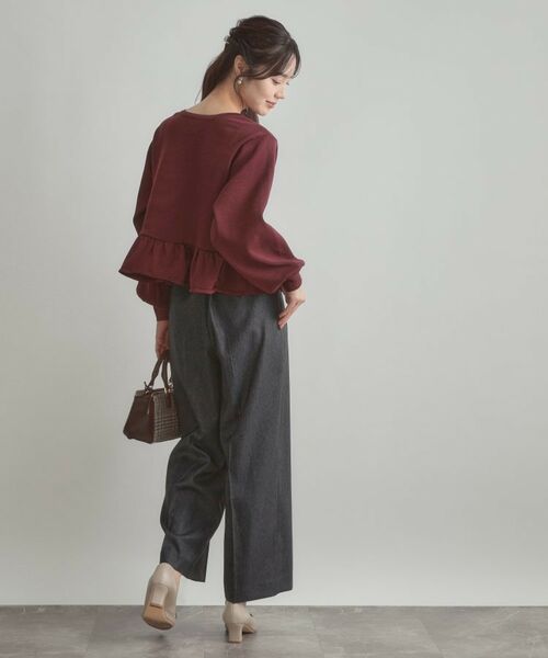 Couture Brooch / クチュールブローチ カーディガン・ボレロ | 2WAYペプラムカーディガン | 詳細26